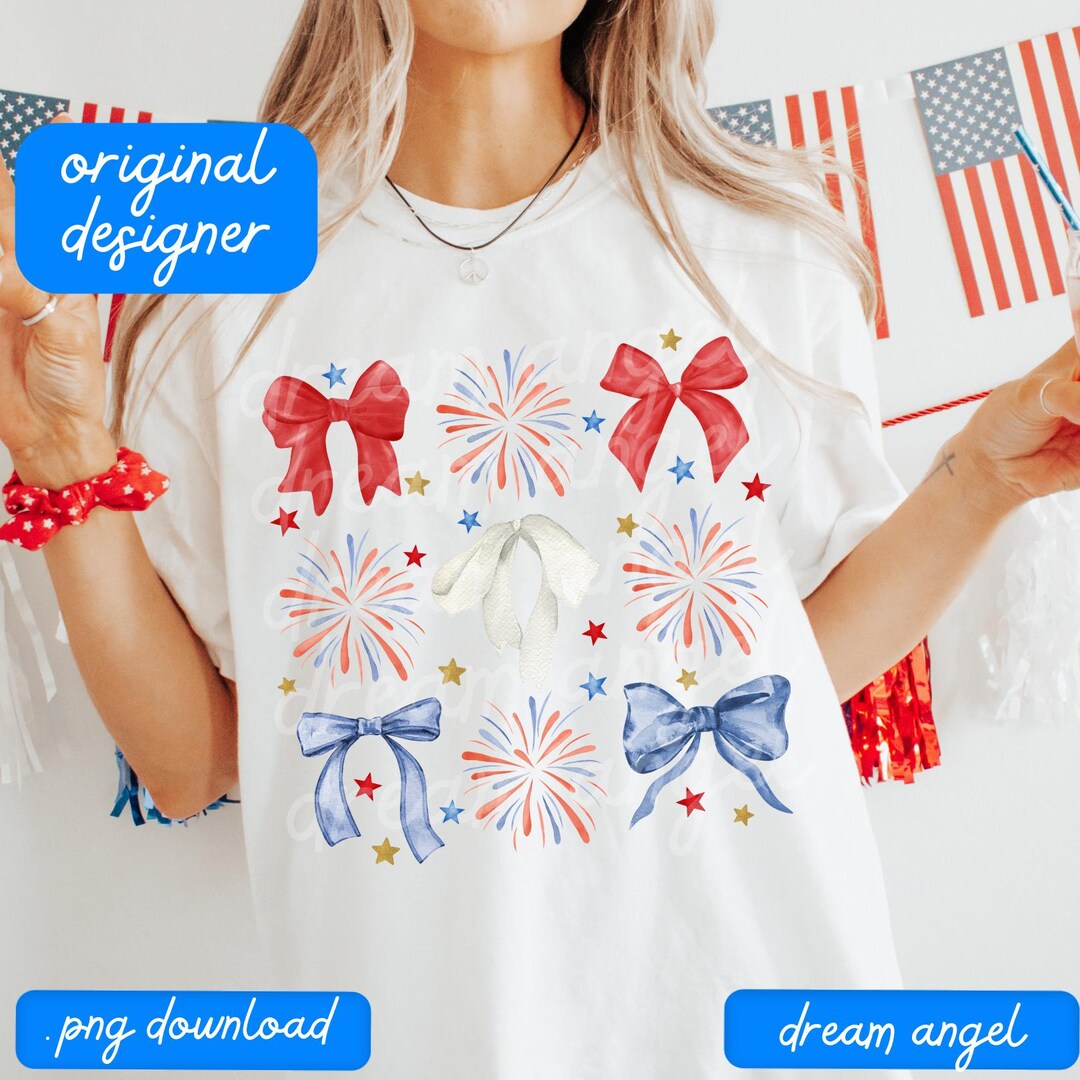Coquette 4th of July Png American Fireworks Girly Freedom Vintage ...
