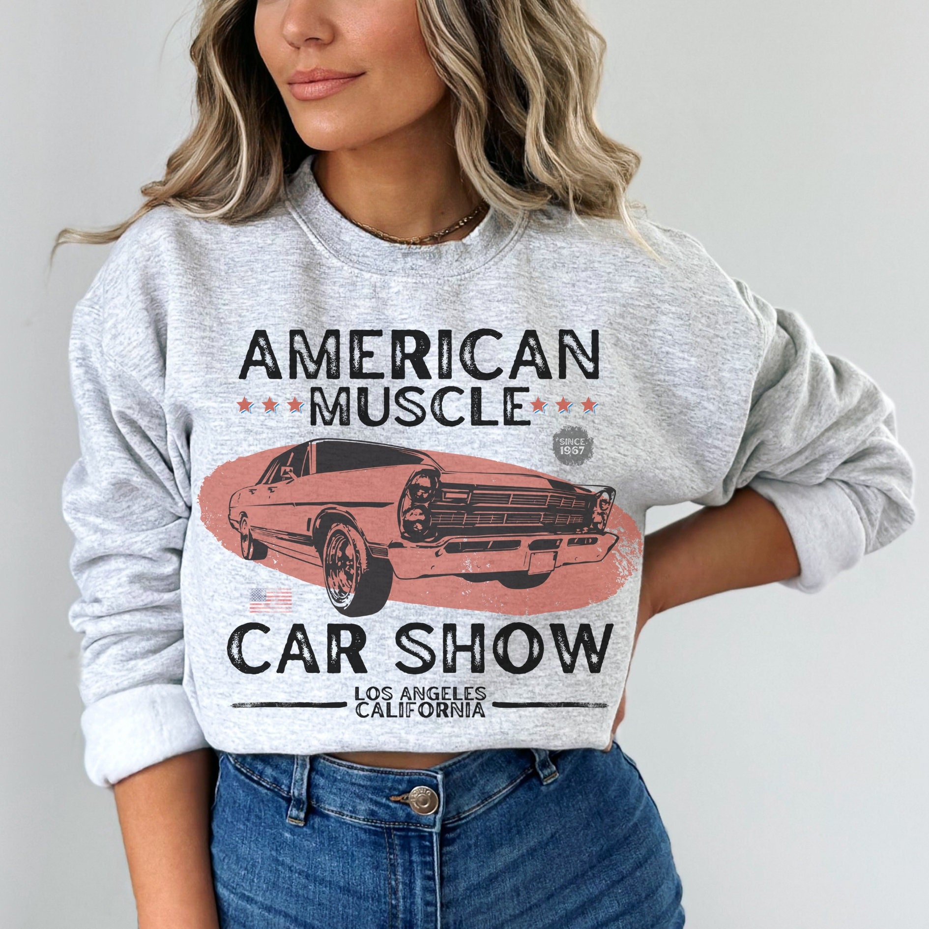 Oversized West Coast Car Graphic T-Shirt