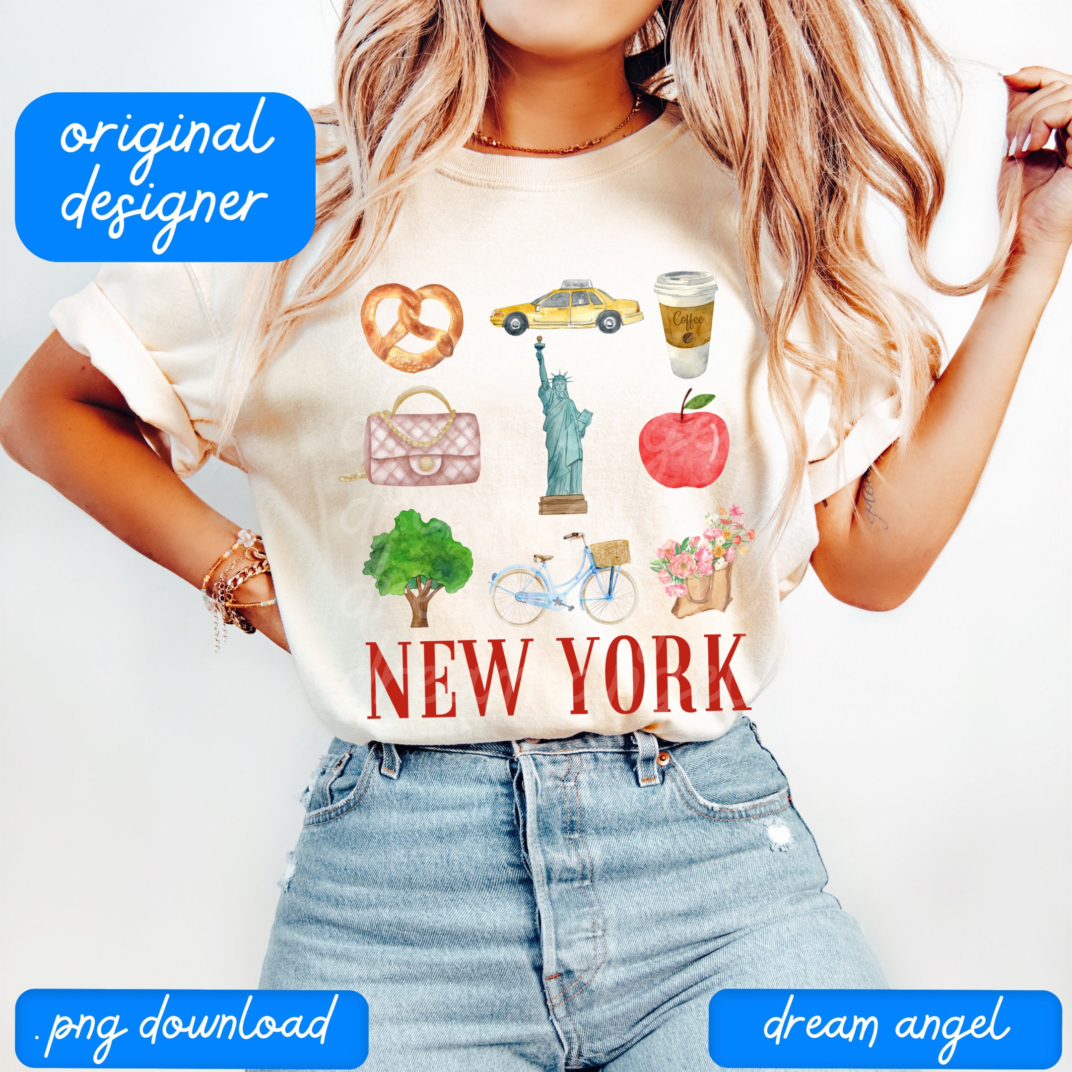 new york city png coquette preppy city vibes social club summer travel club girls trip 3x3 tee shirt design sublimation digital download