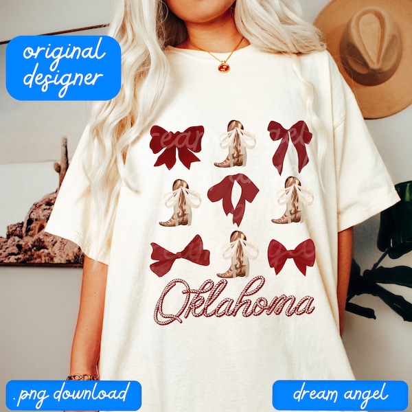 coquette png aesthetic oklahoma boots and bows social club in my soft girl era cowgirl trendy preppy summer sublimation digital download