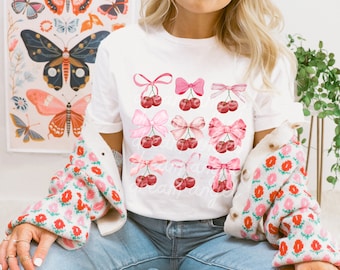 coquette png 3x3 design coquette aesthetic in my soft girl era hearts pink ribbon bow strawberry cherry preppy sublimation digital download