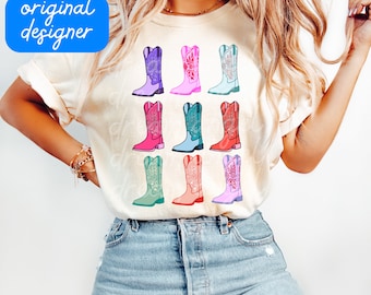 cowgirl boots png lets go girls 3x3 design sparkly preppy country western cowgirl bachelorette shirt design sublimation digital download