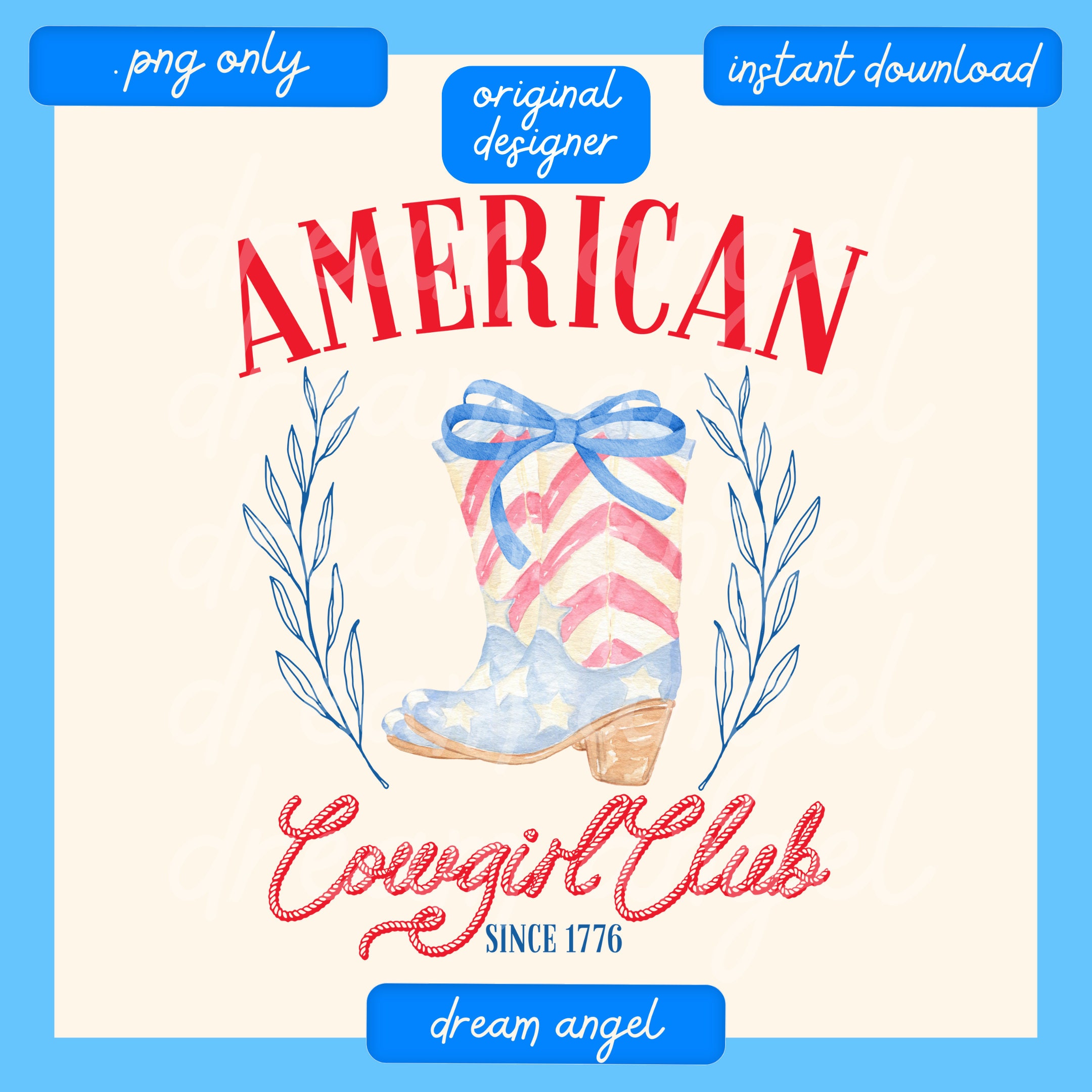Coquette Png 4th of July American Cowgirl Club Girly Coquette Country ...