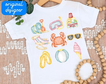 summer png summer sand castle beach day preppy ice cream party boy girl kids toddler shirt design social club sublimation digital download