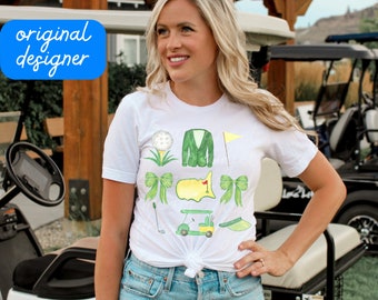 coquette golf png aesthetic golf tournament bows social club babe era girly augusta golf shirt design preppy sublimation digital download