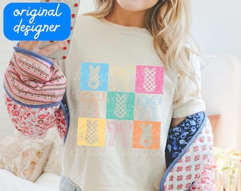 preppy easter png, coquette easter bow, happy easter, easter bunny, easter vibes, easter shirt design sublimation digital download