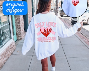 self love png self love social club aesthetic valentines day trendy social babes girls girly preppy healing era sublimation digital download