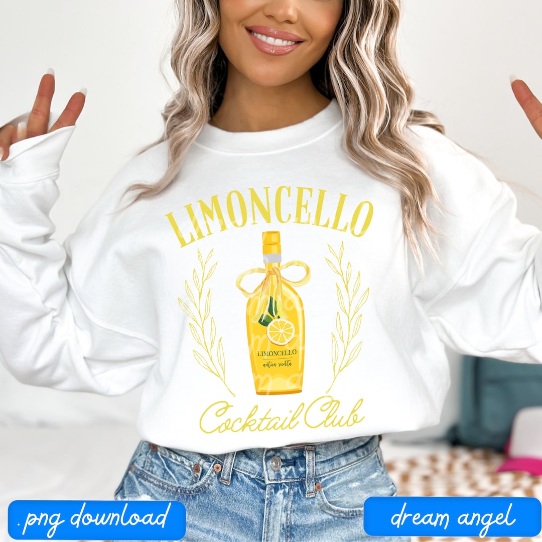 LIMONCELLO Social Club T-Shirt Summer Edition - Zitronen Design Für Bar & Party