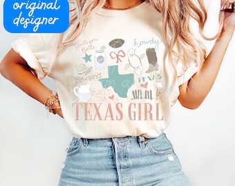 texas girl png aesthetic coquette texas girl sweet tea boots and bows soft girl era cowgirl southern belle sublimation digital download