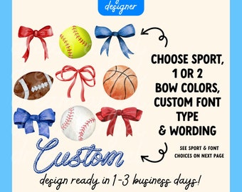 custom baseball and bows png basketball game day era soccer team shirt design football softball social club sublimation digital download