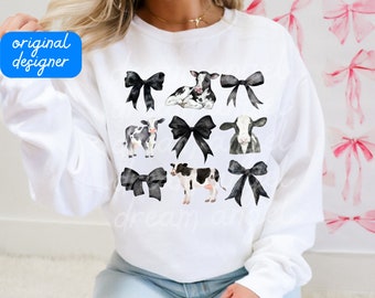 cow png coquette bows aesthetic horse stable pig chicken cow duck cottagecore homestead farm life cowgirl sublimation digital download