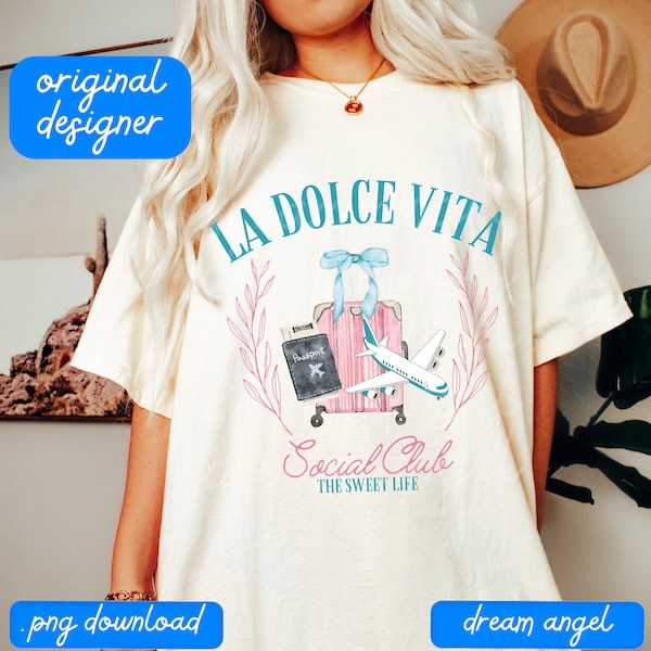 girls trip png la dolce vita beach club beachy sweatshirt designs retro summer aesthetic bachelorette travel sublimation digital download