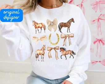 horse png coquette bows aesthetic horse stable pig chicken cow duck cottagecore homestead farm life cowgirl sublimation digital download