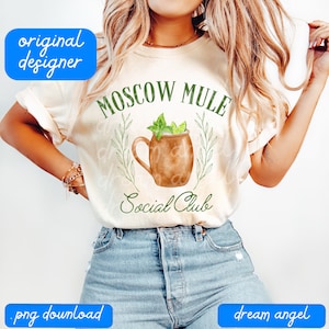 moscow mule png summer coquette cocktail lounge social babes girly club bachelorette shirt design sublimation digital download