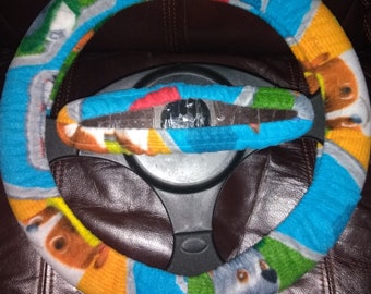 Paw Patrol (blauw) set fleece stuurwiel en achteruitkijkspiegel