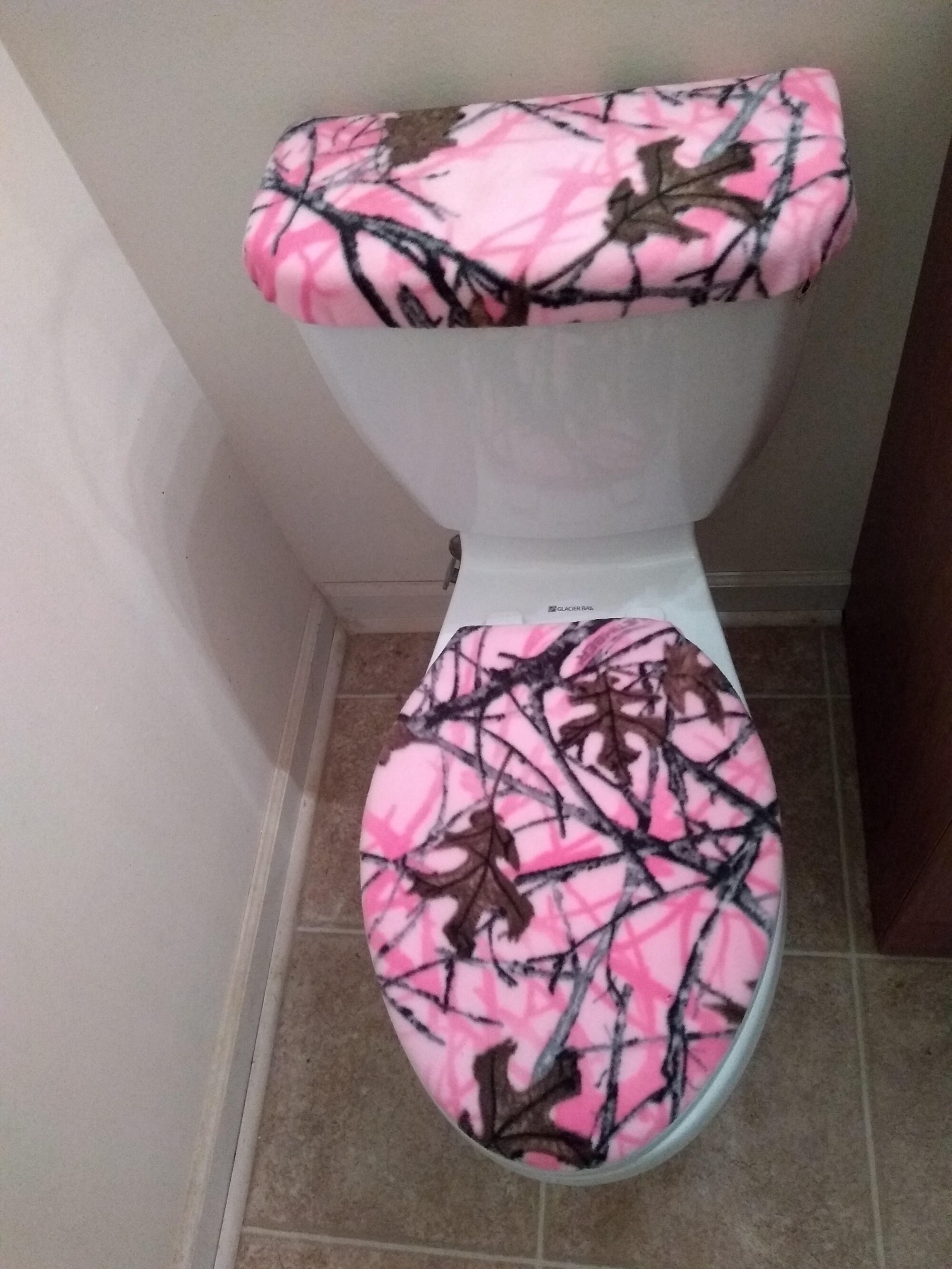 True Timber Pink Camo Fleece Toilet Lid & Tank Cover Set Etsy