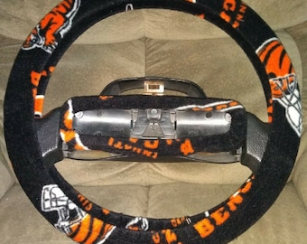 Set van fleece stuurwiel en achteruitkijkspiegel Cincinnati Bengals