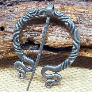 Penannular Celtic Brooch | Penannular Shawl Pin | Viking Penannular Brooch | Cloak Pin | Medieval Brooch Pin, Viking Celtic Brooch Pin Large