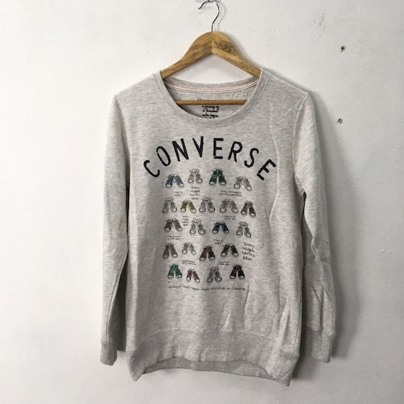 Converse Shoes Design Multicolor Crewneck