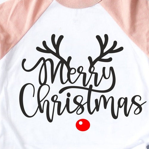Girl Reindeer Face SVG DXF for Cricut Christmas Reindeer - Etsy