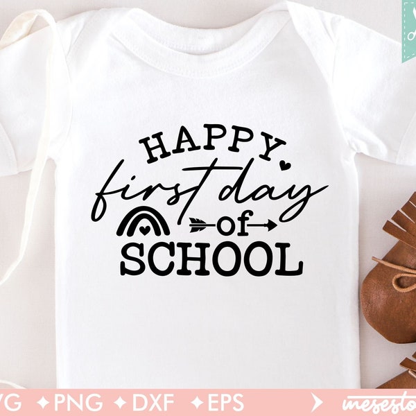 Gelukkige eerste schooldag Svg, eerste schooldag Svg, School Svg, Leraar Svg, Game Over Terug naar School Svg, Terug naar School Shirt Svg,