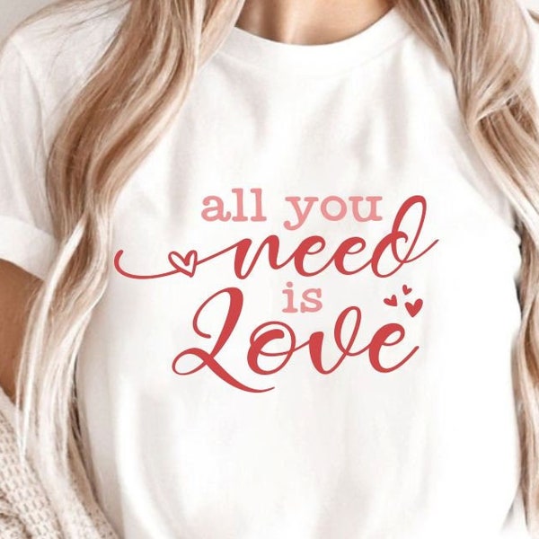 All You Need Is Love Svg, Hello Valentine Svg, Valentine's Day Svg, Love Svg, Be Kind Svg, Teacher Svg, Be a Kind Human Svg, Svg Cut File