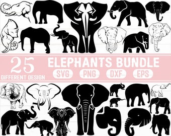 Elephants Svg Etsy