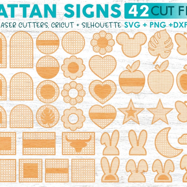 Rattan Zeichen SVG, Cane Rattan Namensschild SVG, Rattan svg Bundle, Willkommensschild svg, Rattan Türschild svg, Glowforge svg, Laserschnitt, Cricut svg