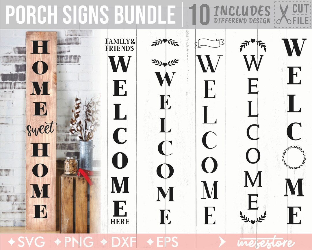 Porch Signs Bundle Svg, Porch Sign Svg, Sign Svg