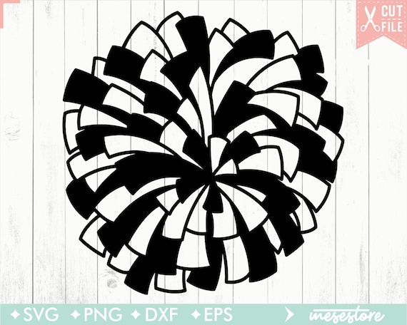 Pom Pom Svg Cheerleader Svg Svg Dxf Eps Png Files for - Etsy
