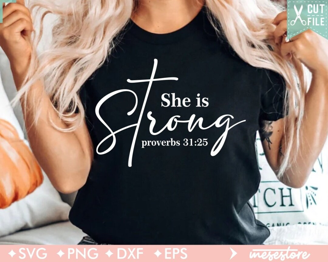 She is Strong SVG PNG PDF, Love Like Jesus Svg, Christian Svg ...