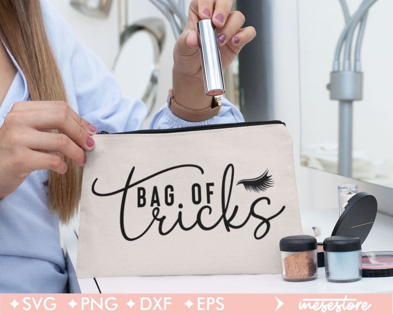 Little Bag of Tricks Svg Embroidery Design Makeup Bag Svg Etsy