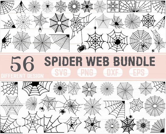 Spiders and Spider Web SVG Files for Silhouette Cameo and 