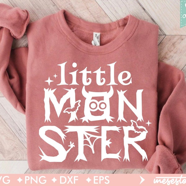 Little Monster SVG, PNG, Kid Halloween Shirt Svg, Mommy's Little Monster Svg, Spooky Mini Svg, First Halloween Svg, Tiny Monster Svg