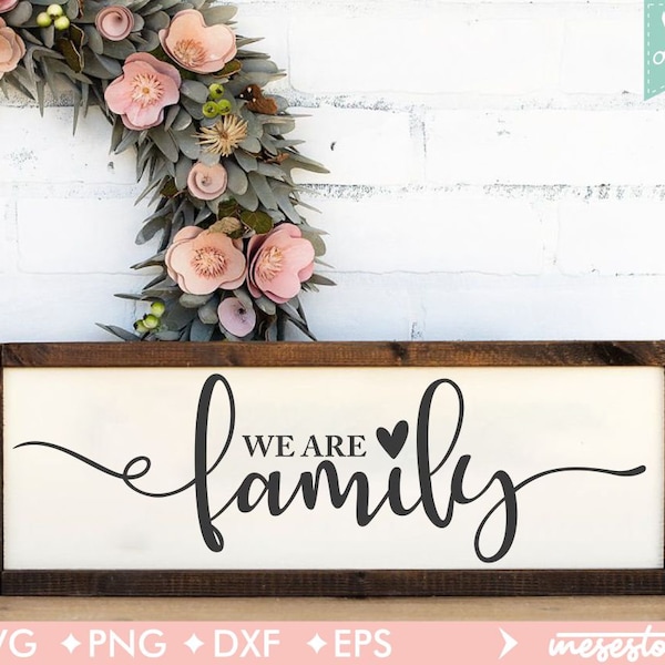 We are family Svg, Shirt Design Vector Clipart  t shirt ,Cut File for Cricut and Silhouette, Family,  Family Svg, Digital Download,