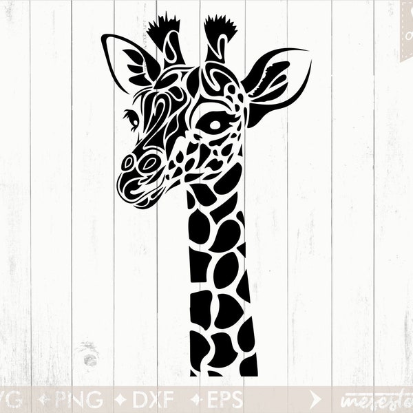 Giraffe SVG / Giraffe Mandala SVG / Printing design, clipart, decal, stencil, vinyl, cut file, silhouette, iron on, T Shirt design