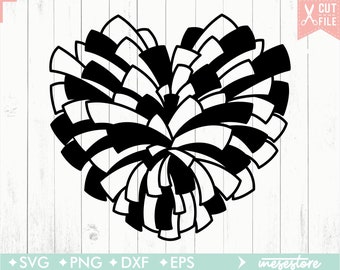 Pom Pom Svg, Cheerleader Svg, Svg Dxf Eps Png Files for Cutting Machines Cameo Cricut, Cheerleading Svg, Cheer Mom Svg, Cheer Svg, Pom svg