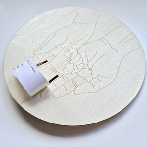 Placa conmemorativa grabada | Carta natal | Signo de imagen de ultrasonido | Idea de regalo | Madera | Regalo para recién nacido | Regalo para recién nacido | Pulsera de nacimiento