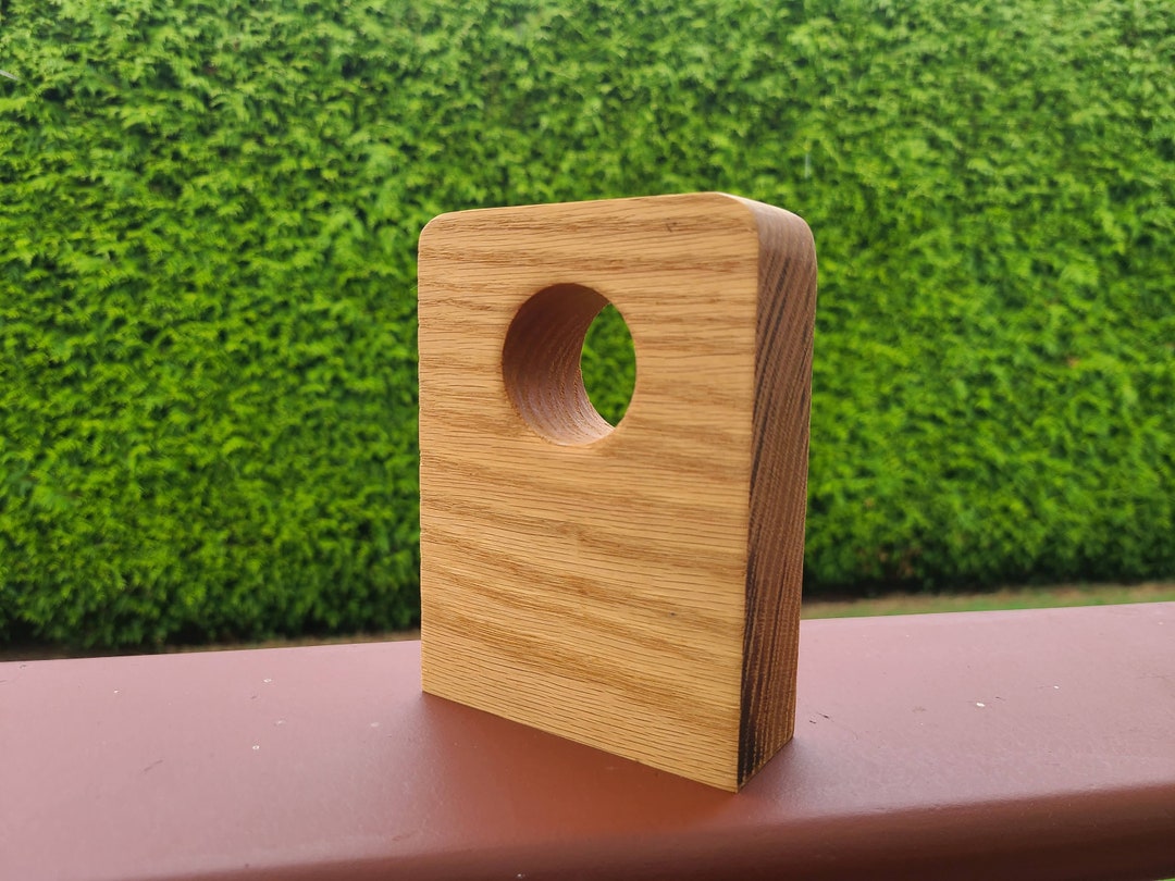 Curtain Rod Holder, Rustic Wood Curtain Rod Bracket Oak Etsy