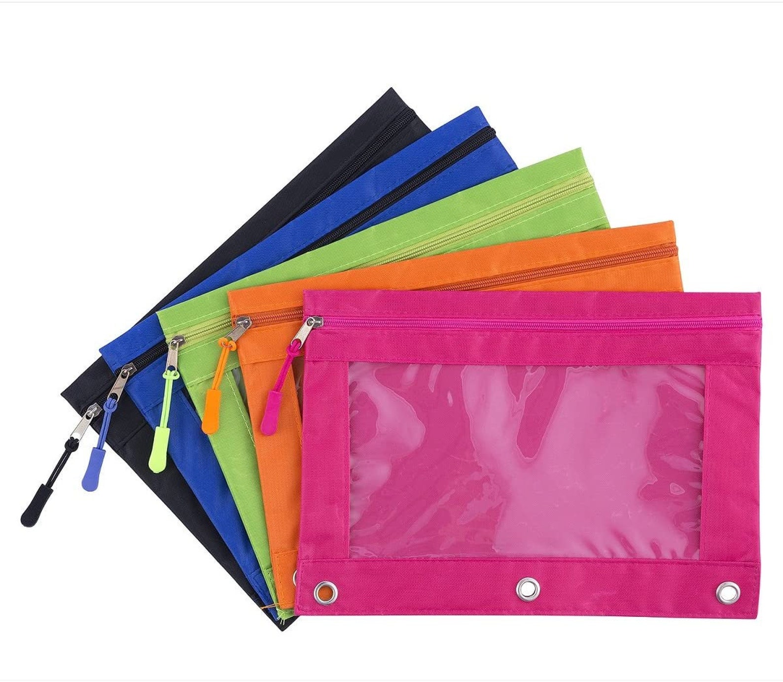 Personalized Pencil Pouch 3 Ring Binder Organizer Zipper Etsy