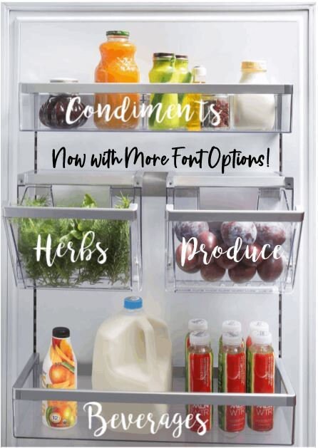 Refrigerator Labels | Fridge Bin Labels | Decals to Organize Fridge |…