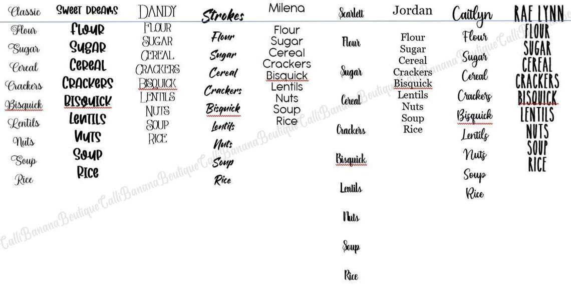Label Inserts the Home Edit Bin Clips & Shelf Clip Labels Etsy