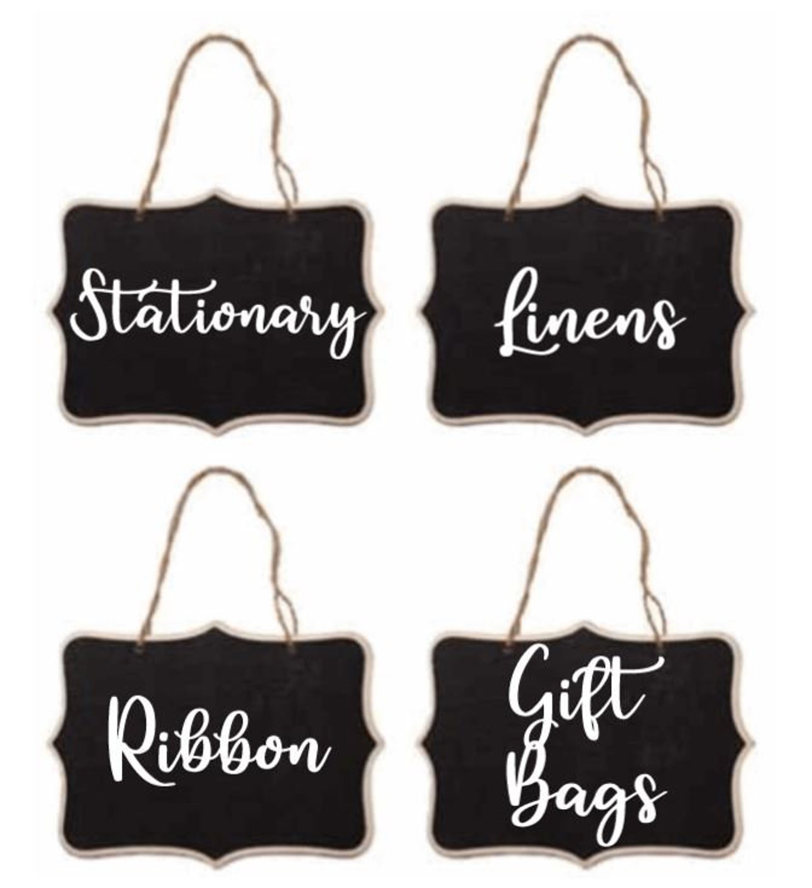 Custom Small Chalkboards Chalkboard Tags Hanging Etsy