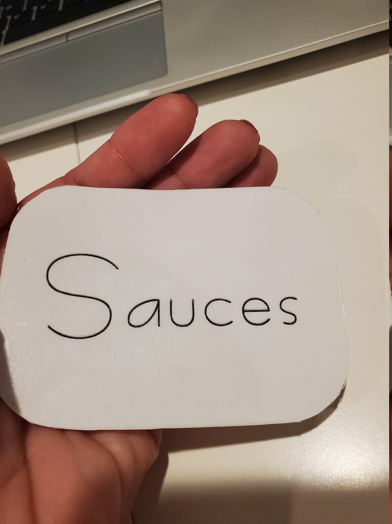 Label Inserts the Home Edit Bin Clips & Shelf Clip Labels Etsy