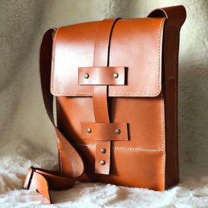 Echtes Rindsleder handgefertigte Schulter / Messenger / Crossbody Bag