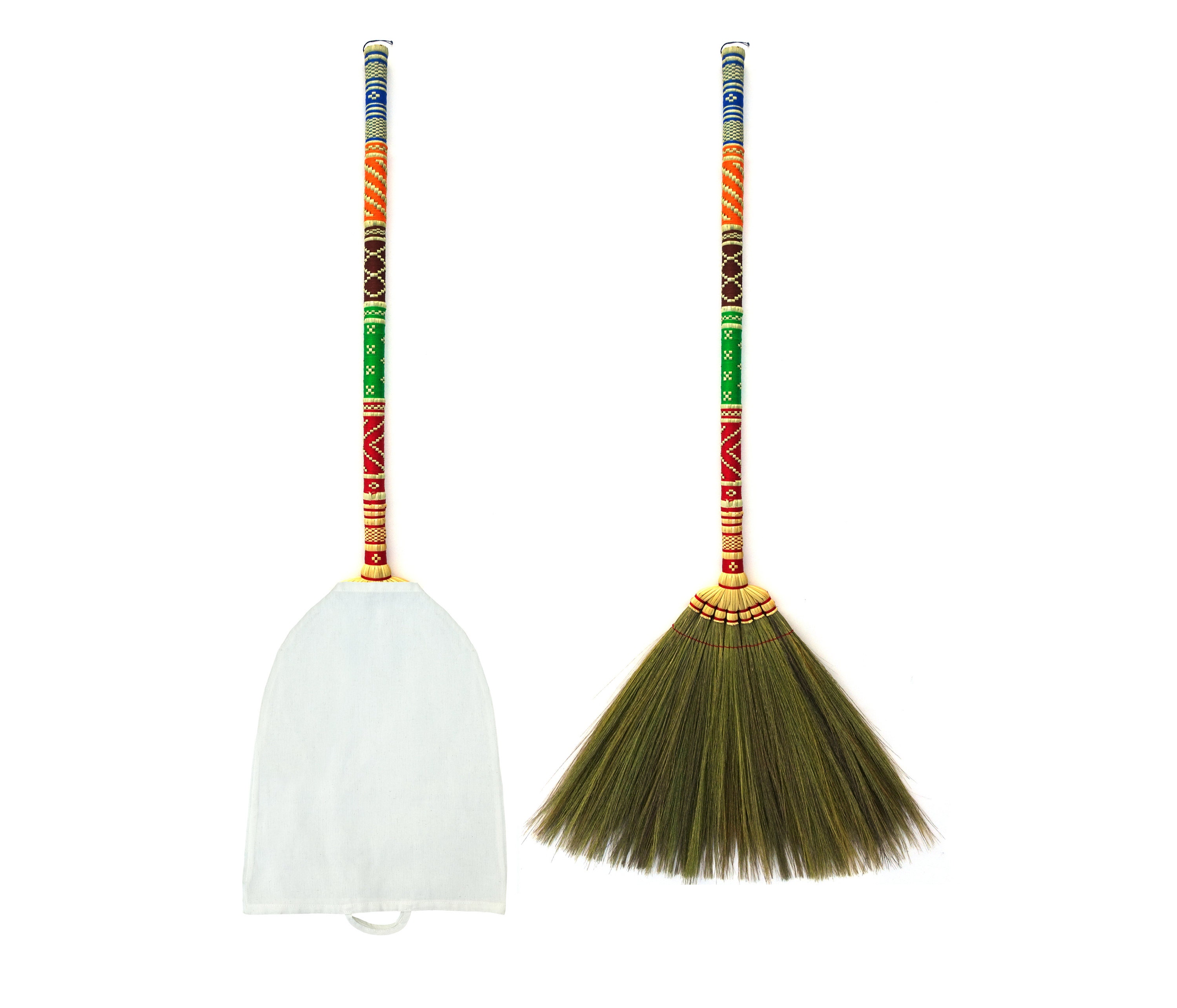 Thai Vintage Retro Grass Broom Stick Asian Straw For Wedding