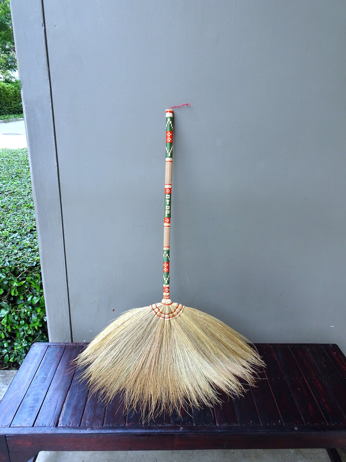 Handmade Thai Asian Broom Natural Wood Broomstick for Sweeping Etsy
