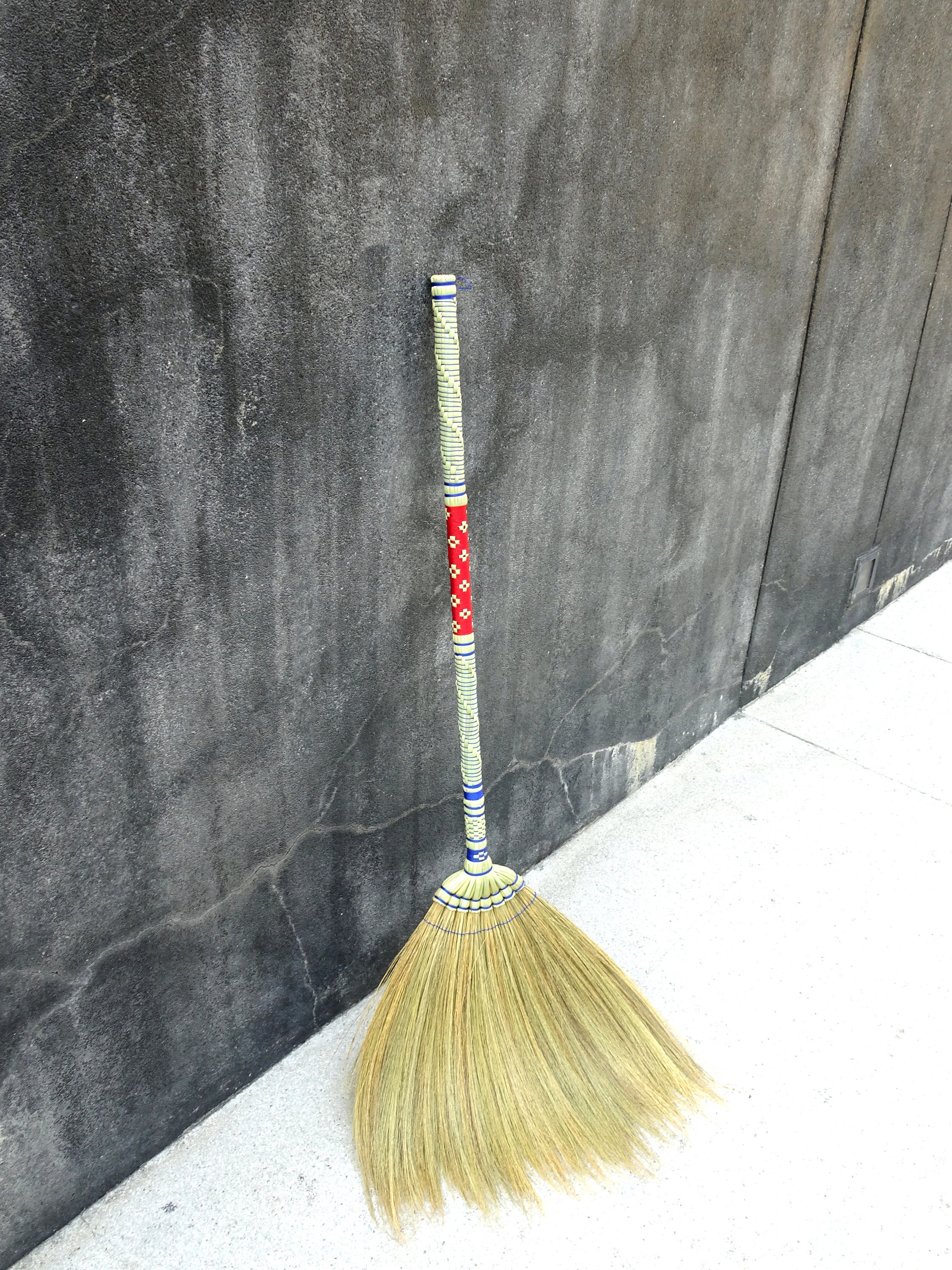 Handmade Thai Broom Bamboo Wood Handle & 100 Natural Grass Etsy