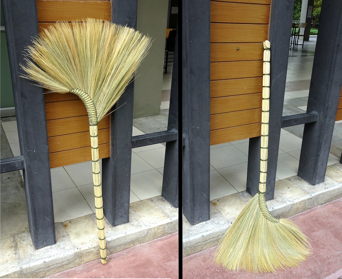 Handmade Asian Broom Thick Natural Thai Grass Broom for Etsy