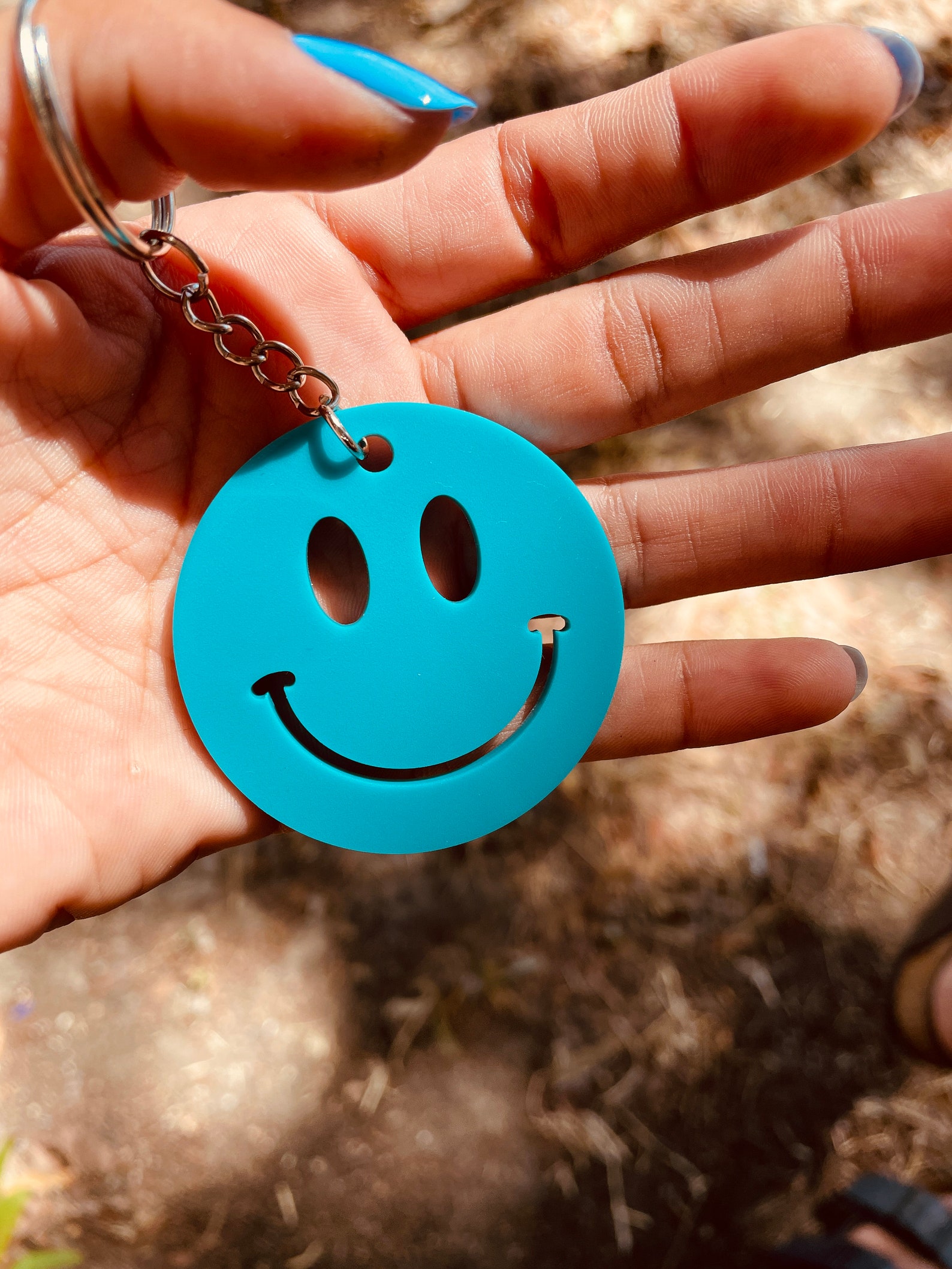 Smiley Face Keychains Acrylic Keychain Party Favor Happy Etsy